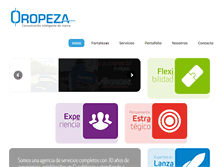 Tablet Screenshot of oropeza.com.mx
